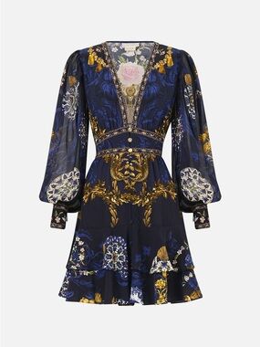 camilla fairy godmother dress Button Dress with Shaped Waistband Fairy Godmother, XS